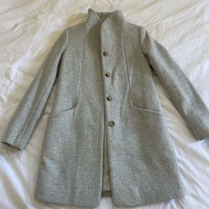 Wilfred Cocoon Coat in heather white